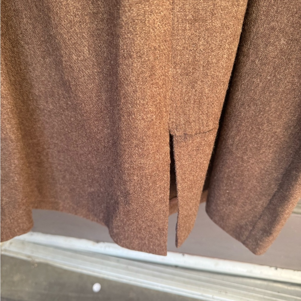 1960s Elegant Brown wool Sleeveless Dress - Picture 10 of 12